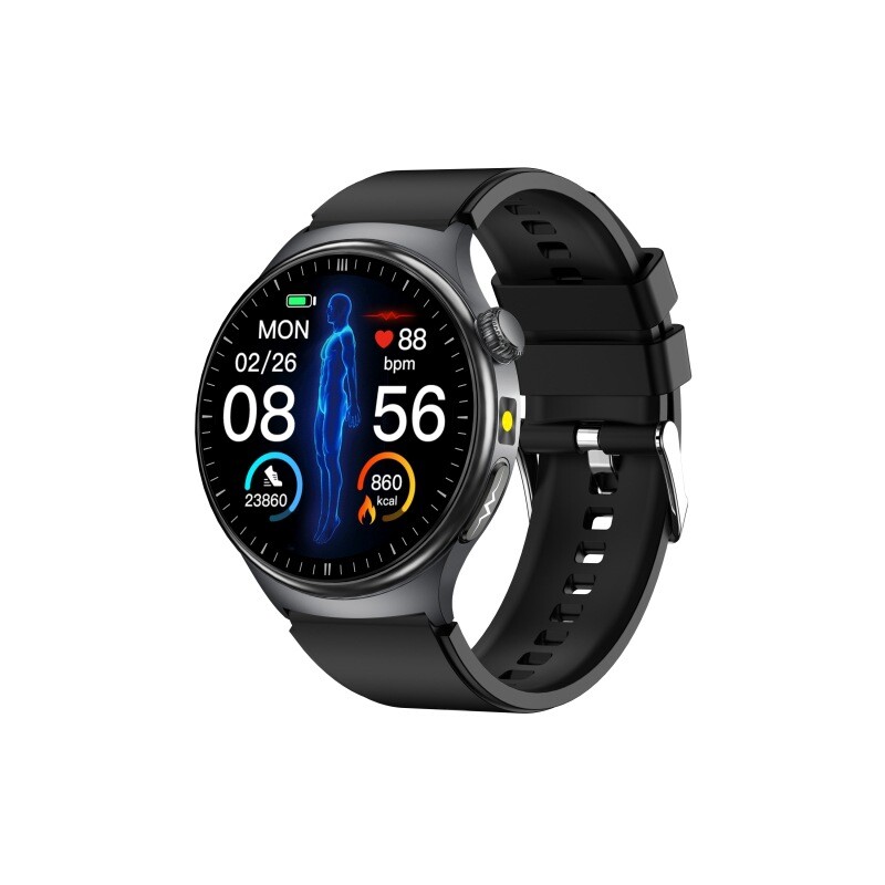 健康检测智能手表血糖血脂评估血糖尿酸检测蓝牙通话智能手表TK27