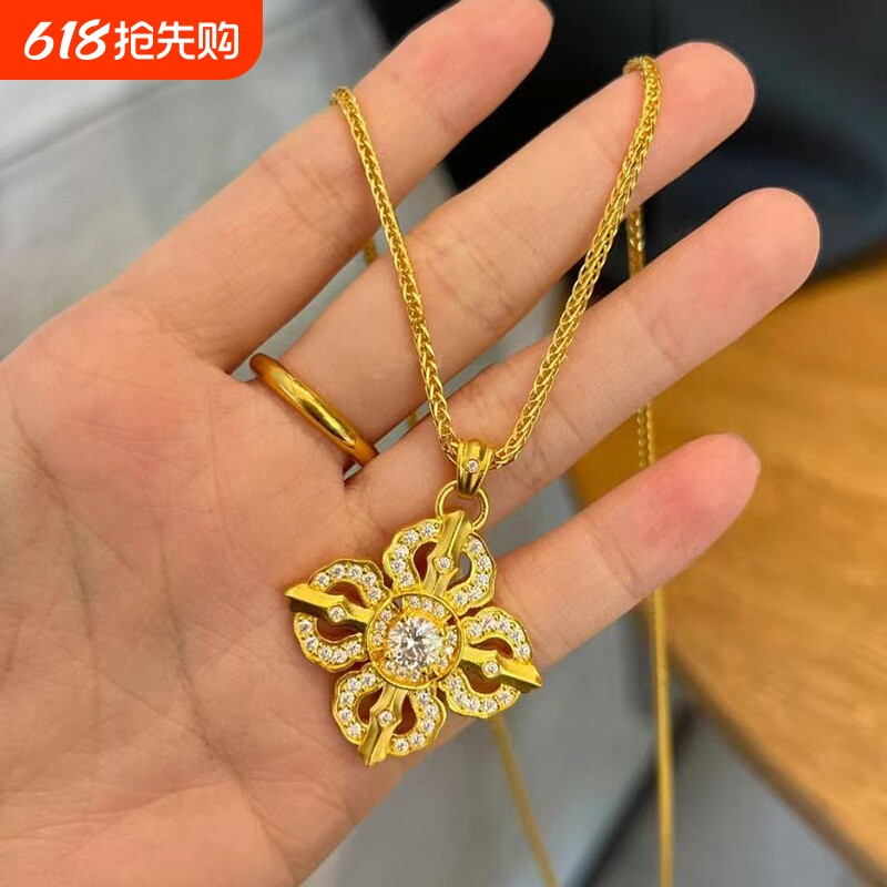 时尚高级感独特精美项链饰品金刚柱独特个性项链饰品锁骨链大气款