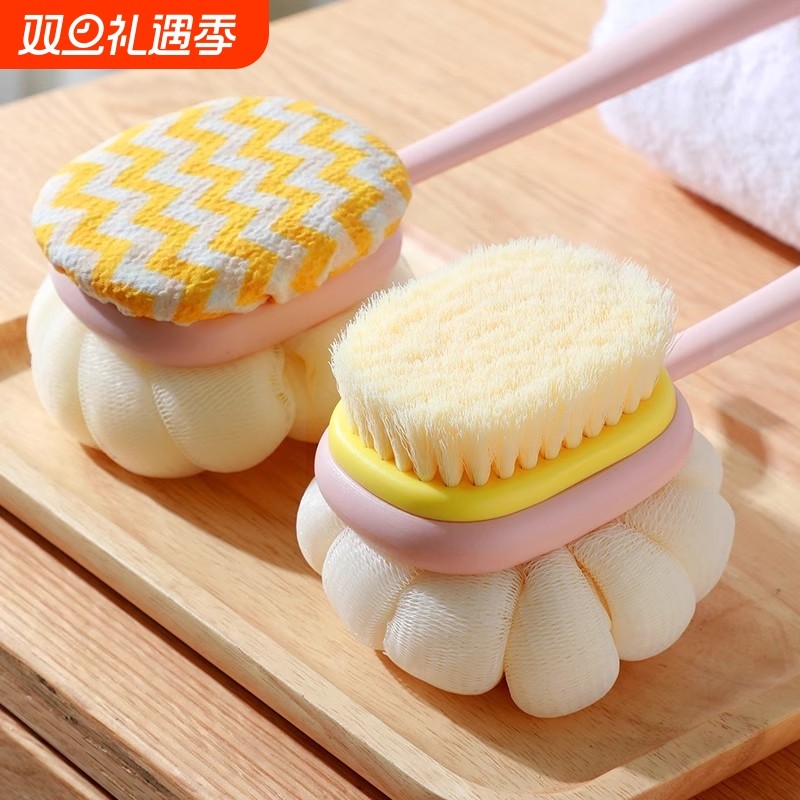 洗澡擦背神器搓澡巾沐浴球浴花搓背刷子后背长柄女士专用儿童无痛