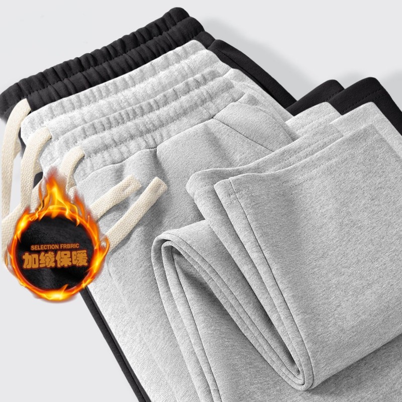 直筒休闲卫裤男潮流宽松阔腿长裤情侣百搭秋冬季加绒动休闲长裤子,运动服/休闲服装,运动长裤,淘宝优惠券,粉丝福利购,淘宝优惠卷