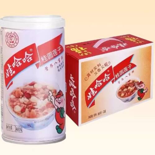 娃哈哈360g*12罐整箱桂圆莲子八宝粥营养粥速食粥方便粥方便速食