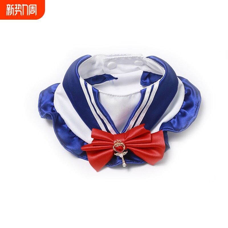新款美少女围嘴宠物猫咪狗狗围兜领结蝴蝶结拍照道具生日装扮派对