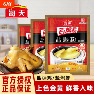 海天盐焗粉0防腐着色剂30g*6袋腌鸡粉腌料卤料咸香盐焗鸡沙茶姜粉