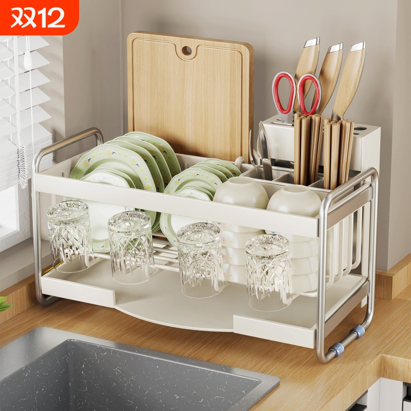 碗碟架厨房沥水碗盘餐具收