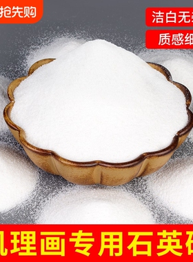 石英砂肌理画丙烯套装手工diy材料绘画工具油画丙烯颜料立体装饰画白色沙子画4080目细砂美术画画填色12色