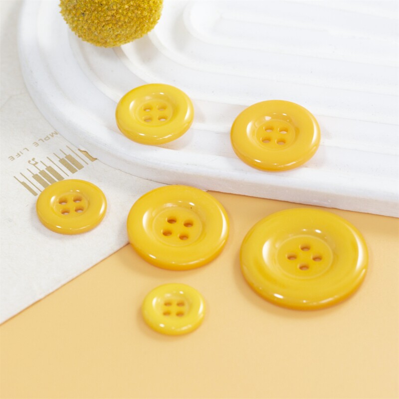 西装扣黄色纽扣扣子彩色纽扣双面呢大衣扣圆形扣毛呢扣毛衣开衫扣