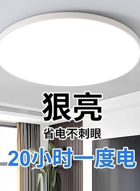 2024年新款led吸顶灯卧室灯客厅灯现代简约中山灯具圆形厨房阳台