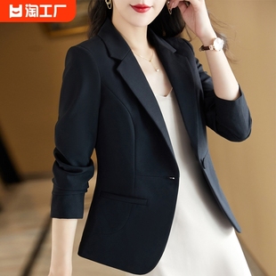 韩版 新款 薄外套气质短款 修身 西服 小西装 上衣休闲职业装 外套女秋季