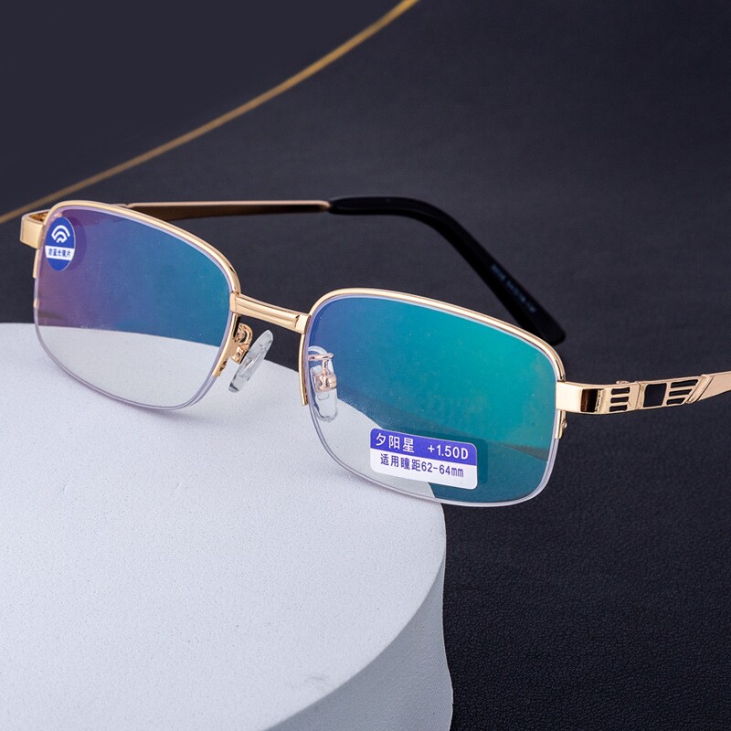 老花镜男女款时尚防蓝光老花眼镜高清树脂加膜眼镜厂家批发