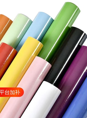 厨房橱柜翻新烤漆贴纸家具柜子柜门桌面贴膜防水墙纸防潮防油灶台
