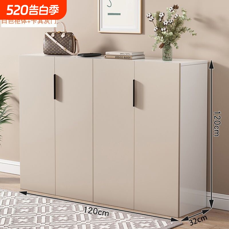 d实木入户鞋柜玄关柜家用储物柜楼道走廊大容量一体靠墙收纳柜防