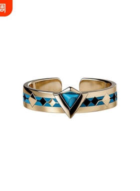 绿色石戒指新款Genshin时尚潮流