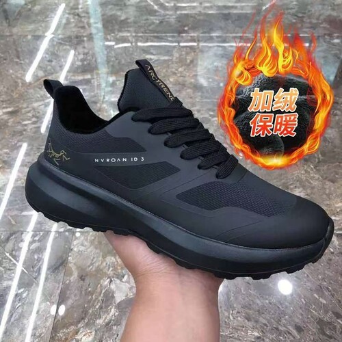 加绒男鞋2026冬季新款运动棉鞋男士舒适增高运动学生跑步鞋