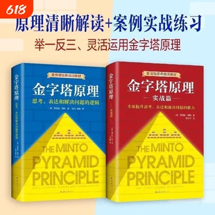 全新正版金字塔原理大全集2册实战篇思考表达和解决问题的逻辑麦肯锡经典培训教材.管理学职场书/人力资源思维公司
