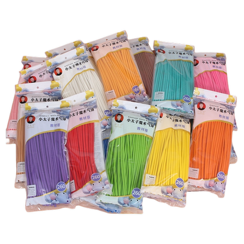 2g小太子260长条气球100装魔术汽球编织百变造型街卖派对充气打气