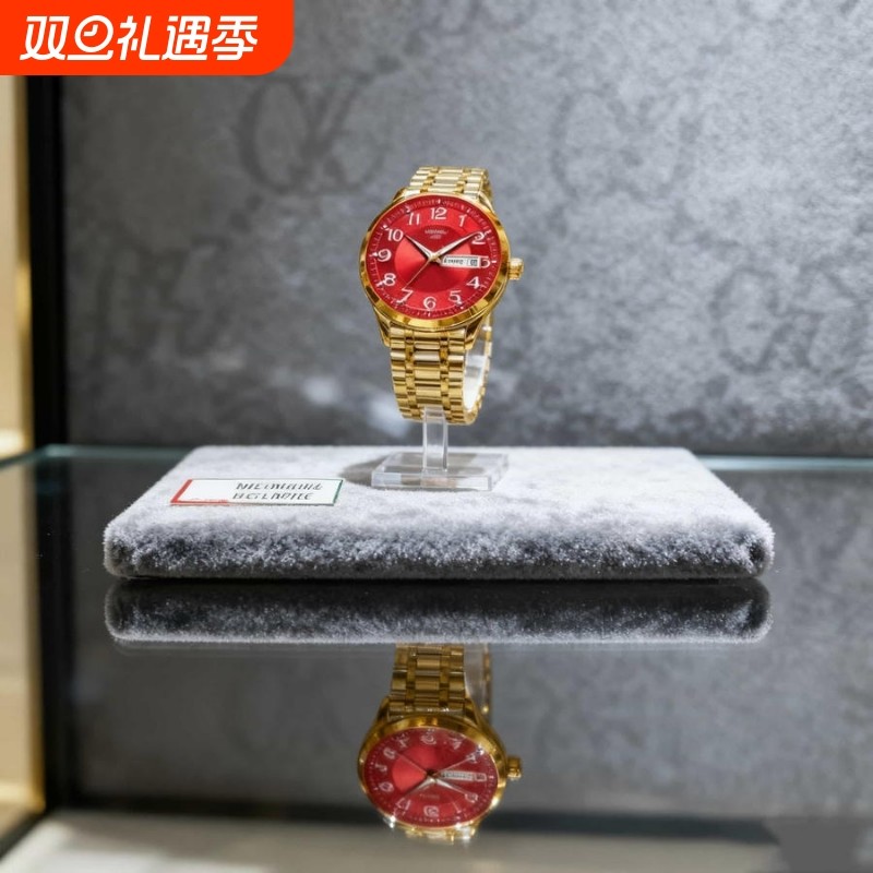 全自动男表手表男款机械风全自动防水数字双日历防水腕表男高级感