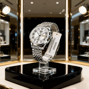 名牌全自动非机械表钢带 手表男正品 男款 商务防水石英腕表镂空男士