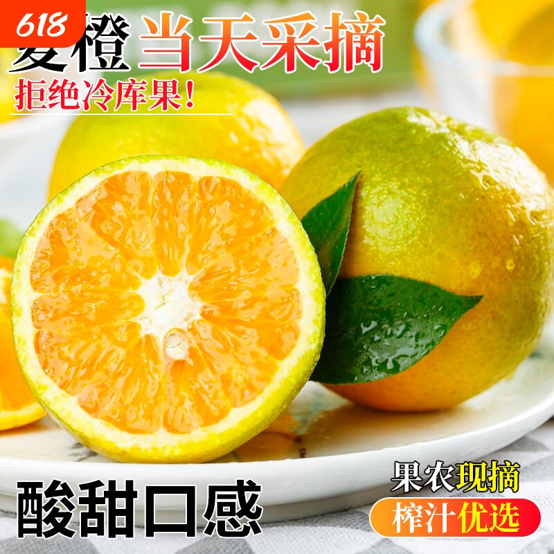 正宗秭归夏橙新鲜当季水果湖北时令包邮整箱橙子大果现摘榨汁鲜橙