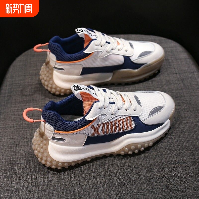 欧伦啄木鸟女鞋秋季百搭运动休闲轻便软底跑步防滑减震增高女生小