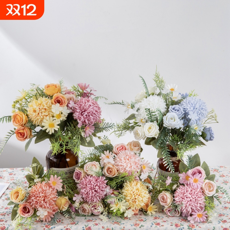 仿真花蒲公英花束假花绿植物婚庆装饰工艺品INS风MW66795