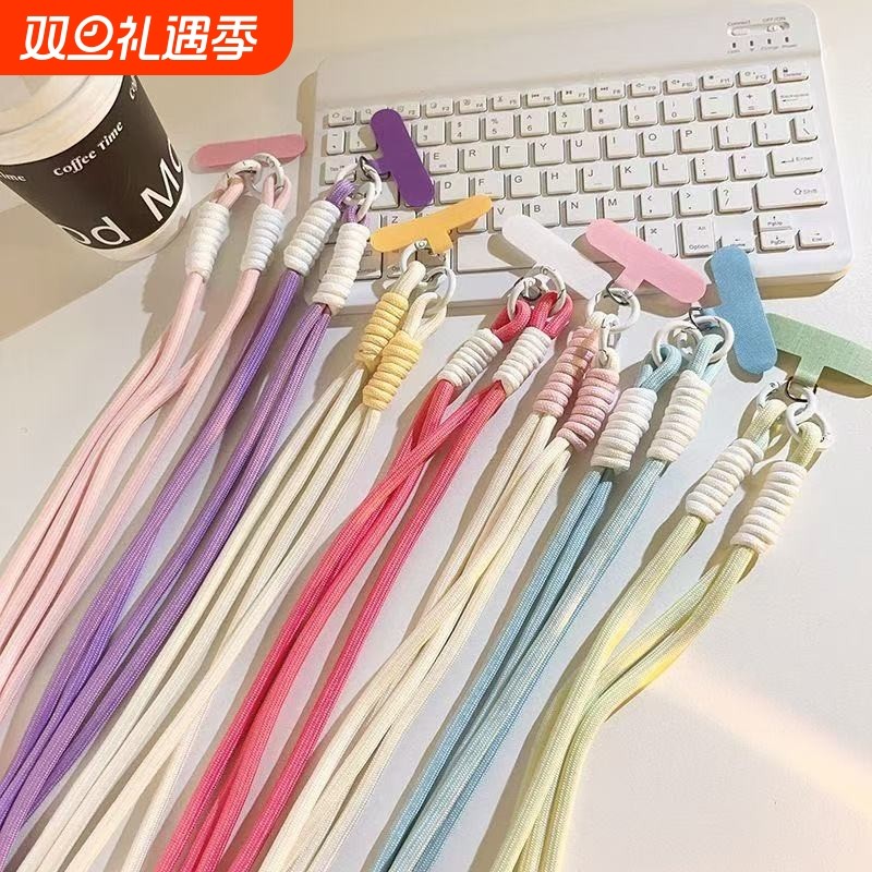 简约女手机壳挂绳斜挎背带挂链