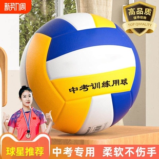中考标准排球4号5号儿童初中小学生专用考软式硬排五号训练比赛用