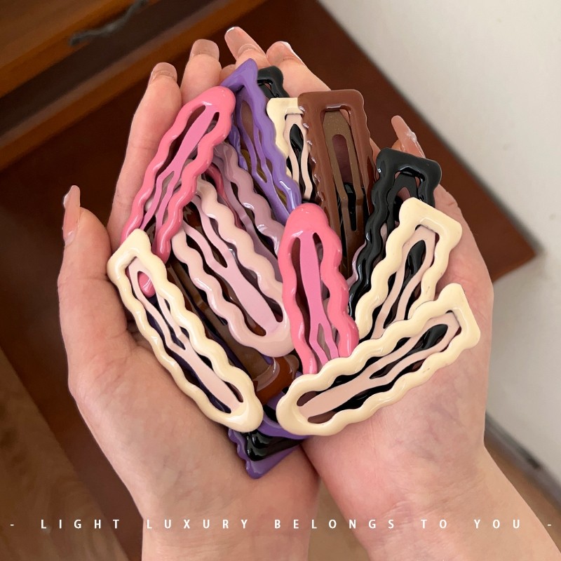 糖果色发夹侧边bb夹前额刘海碎发夹鸭嘴夹发卡网红小女孩夹子头饰