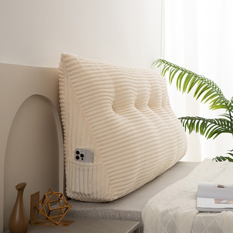 可拆洗三角床头靠垫床上大靠背靠枕护腰垫背榻榻米软包学生宿舍