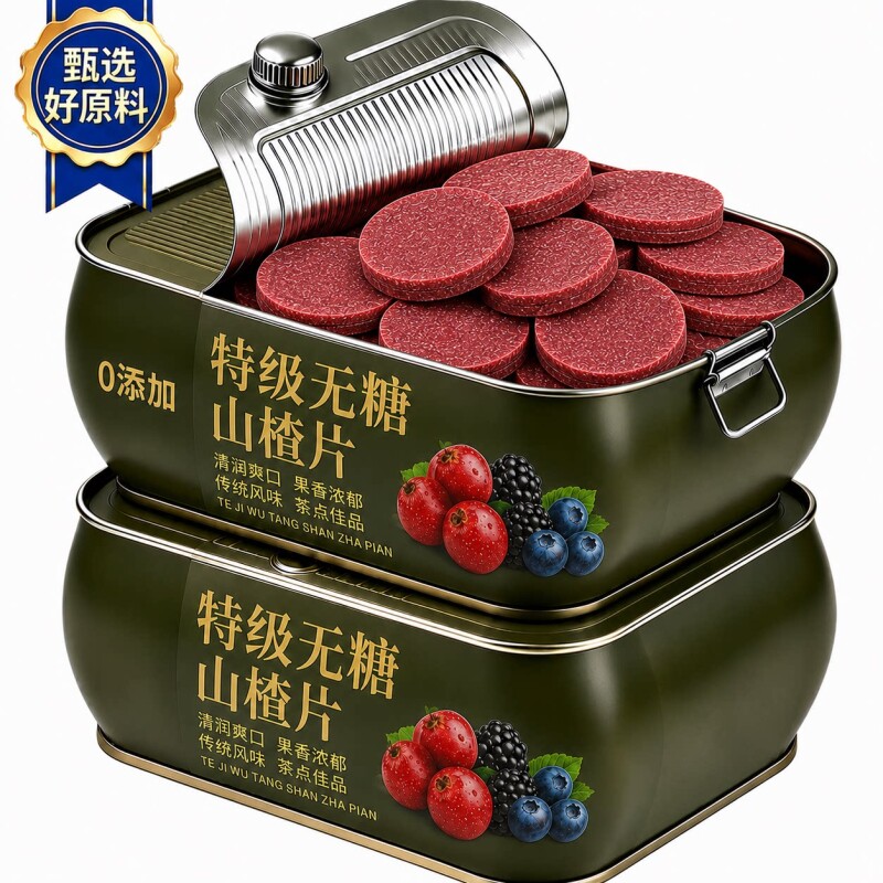 山楂片干零食蓝莓桑葚官方旗舰店无添加儿童健康小吃食品开胃无糖