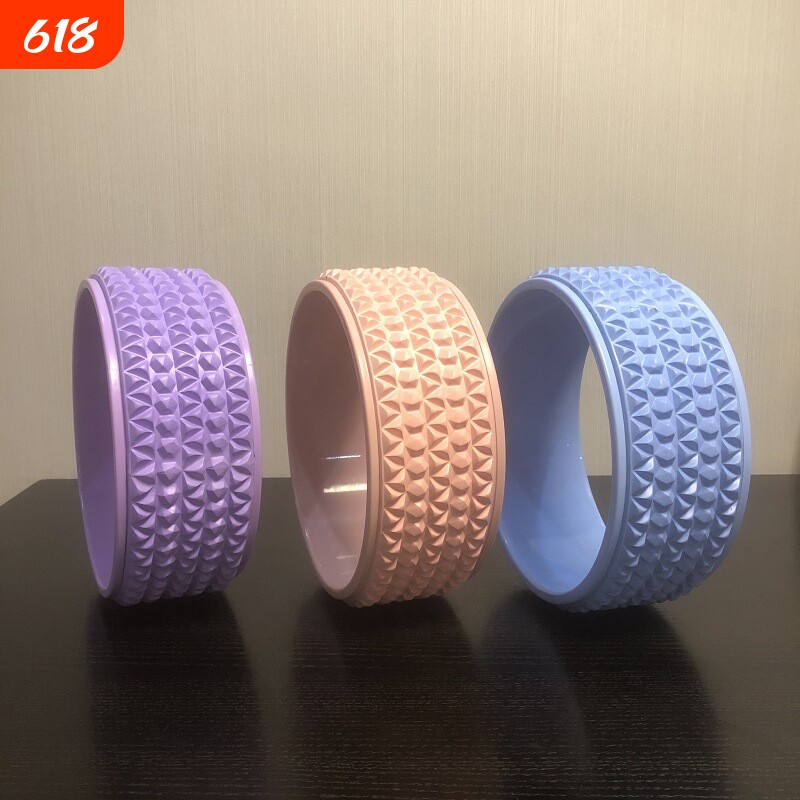 EVA瑜伽轮健身按摩辅助健腹轮后弯器具3D轮普拉提圈yogawheel拉伸