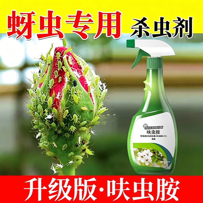 蚜虫专用杀虫剂花卉月季多肉植物绿植灭蜜腻虫白粉虱病虫害常用药