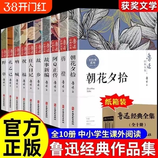 鲁迅全集原著正版10册 六七年级阅读课外书初中生必读书籍五朝花夕拾狂人日记故乡野草呐喊彷徨阿Q正传孔乙己小说经典作品集杂文集