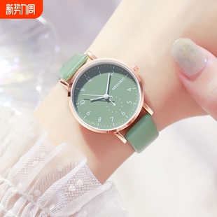 学生考试手表女款 专用高颜值女生初中生高中生简约防水静音指针式