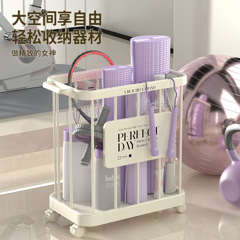 脏衣篓家用大容量脏衣服收纳筐可移动浴室脏衣篮夹缝瑜伽垫收纳筐