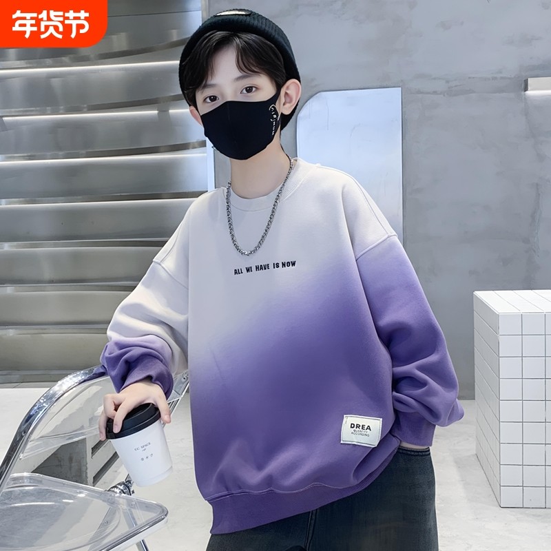 痞帅男童卫衣春秋款2025新款中大童秋装男孩童装儿童秋季圆领上衣,童装/婴儿装/亲子装,卫衣/绒衫,淘宝优惠券,粉丝福利购,淘宝优惠卷