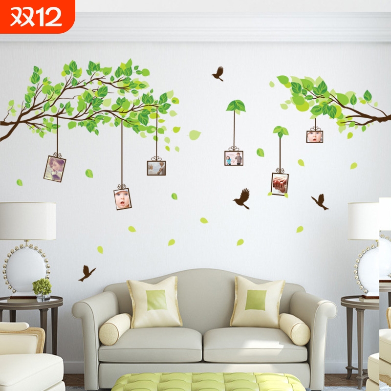 客厅电视墙温馨卧室房间韩国装饰第五代可移除墙贴 A店铺装饰逼真