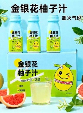 金银花饮料柚子汁清热润喉喝出外出便携四季必备果汁红枣整箱枸杞