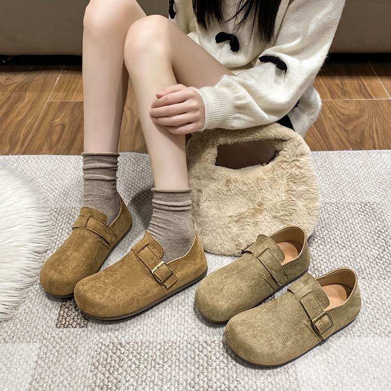 2025春季新款踩屎感勃肯鞋软底厚底拖鞋女鞋7283单鞋鞋子橡胶高跟