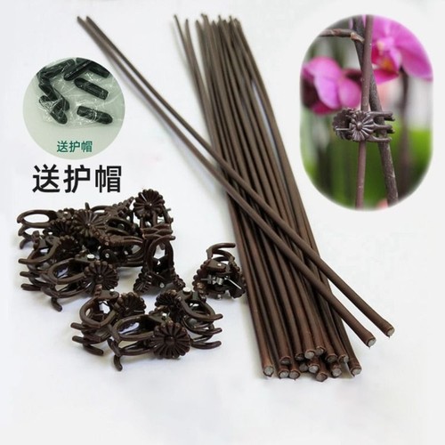 蝴蝶兰花支架夹子支撑杆园艺花夹