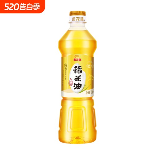 金龙鱼优+稻米油700ml炒菜烹饪食用植物油健康美味家用通用