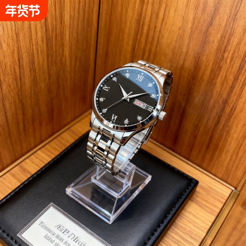 老人手表男士爸爸女款情侣表防水老年人学生石英表男款非机械表礼