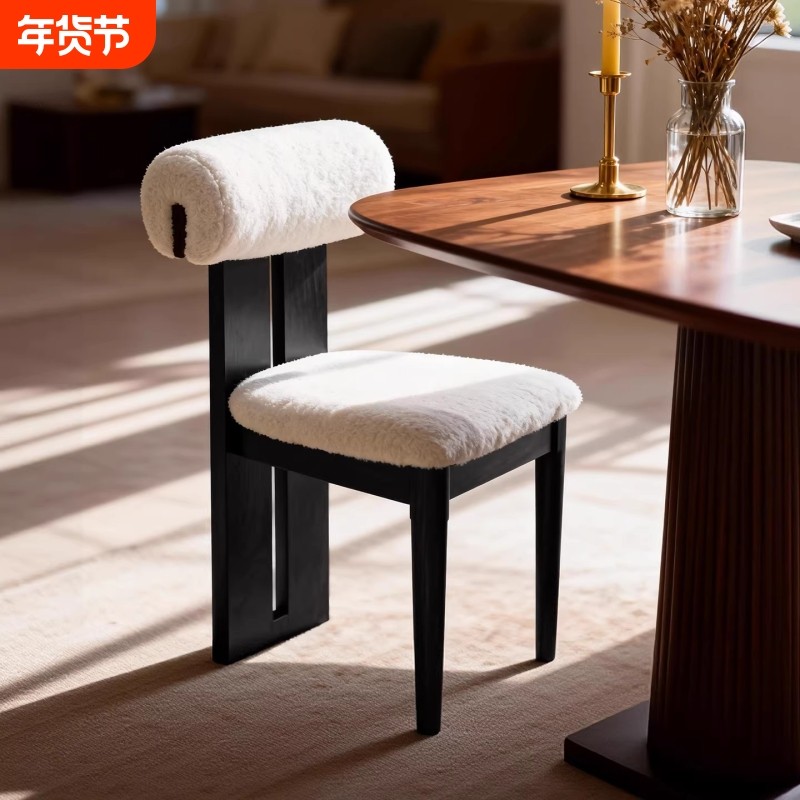 法式复古实木餐椅家用餐桌椅卧室酒店饭店商用靠背椅子软包椅,住宅家具,餐椅,淘宝优惠券,粉丝福利购,淘宝优惠卷