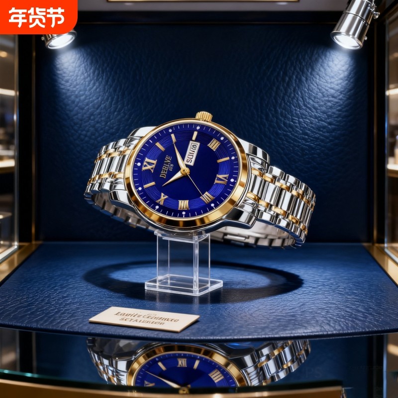 全自动名牌手表男士非机械表学生潮流镂空全自动十大防水男款正品