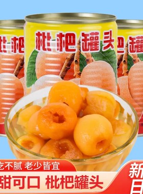 新鲜枇杷罐头特级无核大果肉商用