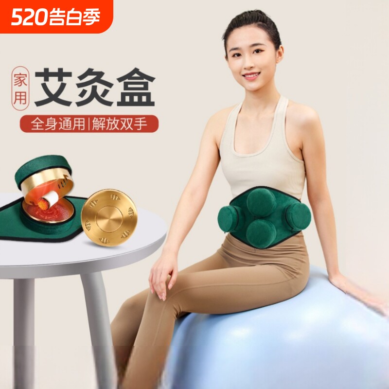 艾灸盒随身灸家用无烟包熏蒸仪器具盒子艾柱条热敷包温灸仪罐艾炙