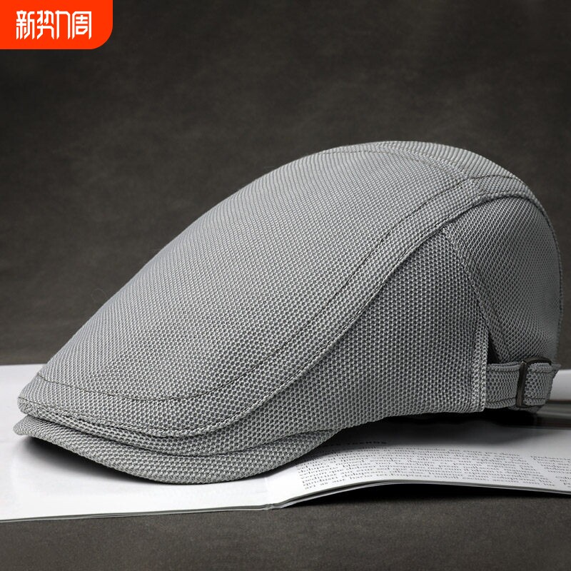 纯色贝雷帽男女春秋新款韩版时尚鸭舌帽英伦复古前进帽百搭画家帽