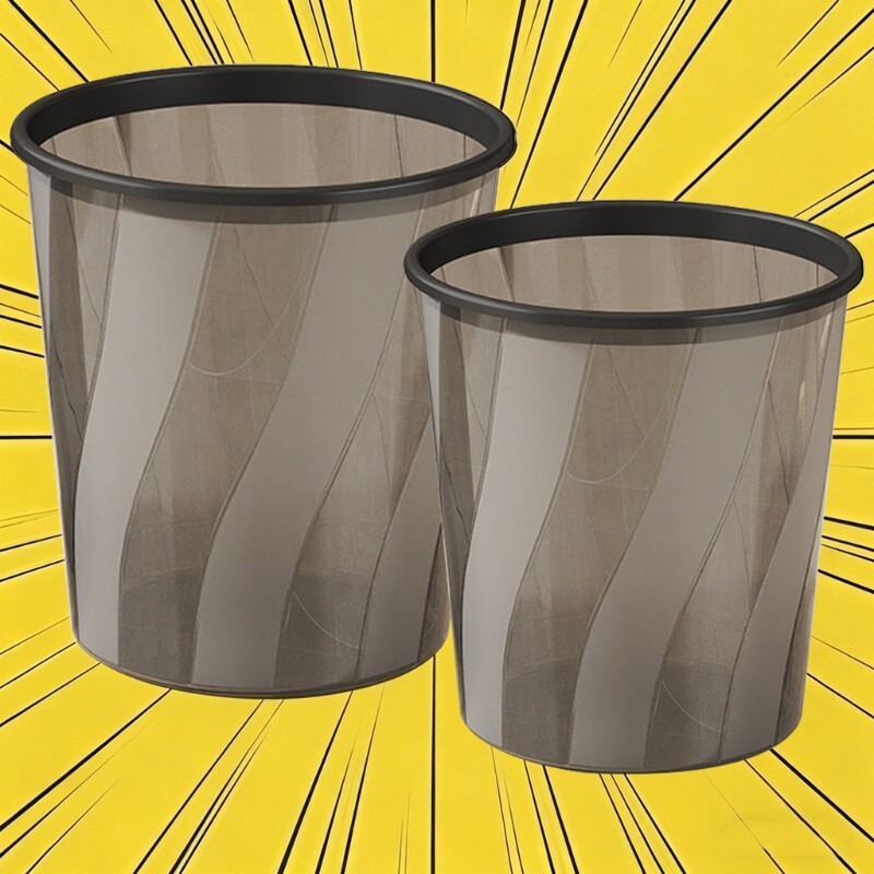 垃圾桶大号大容量家用轻奢透明卧室卫生间简约办公室客厅纸篓浴室