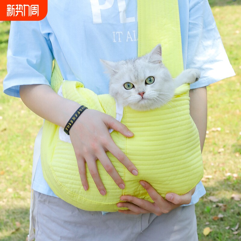猫包外出便携猫洗澡神器小型犬泰迪狗包宠物猫咪单肩背包斜跨书包