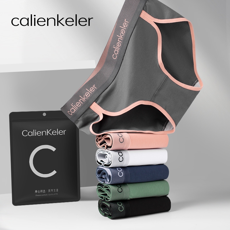 CALIENKELER女士内裤纯棉抗菌2024中腰少女全棉运动性感三角透气
