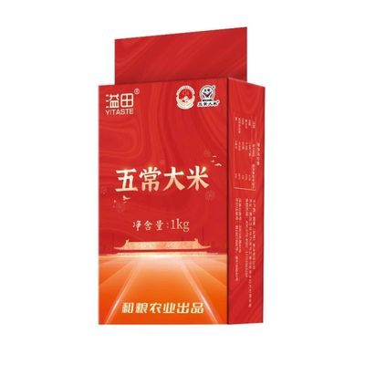 溢田五常大米1kg当季新米东北大米长粒大米真空包装农家自钟
